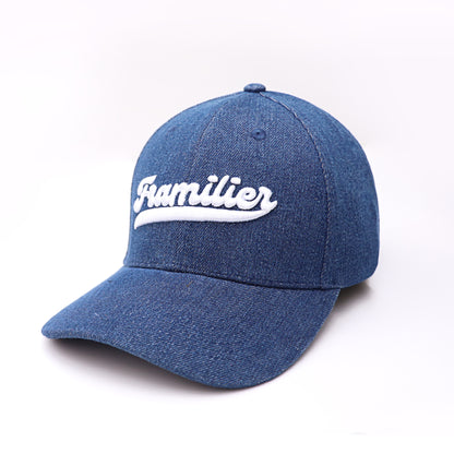 FRAMILIER DENIM VARSITY BASEBALL CAP